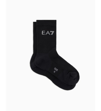 EA7 Tennis Pro Cotton Blend Socks Black (chaussettes en coton mlang)