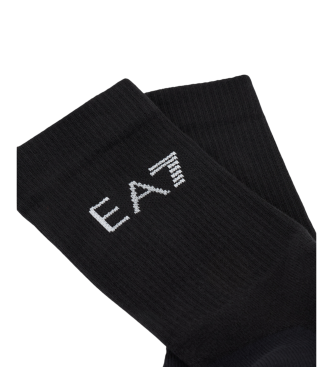 EA7 Nogavice Tennis Pro Cotton Blend Black