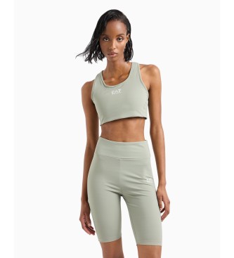 EA7 Reggiseno sportivo Dynamic Athlete in tessuto tecnico verde Vigot7