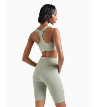 EA7 Reggiseno sportivo Dynamic Athlete in tessuto tecnico verde Vigot7