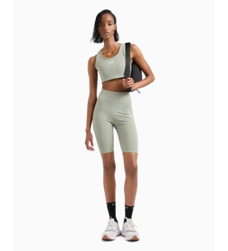 EA7 Reggiseno sportivo Dynamic Athlete in tessuto tecnico verde Vigot7