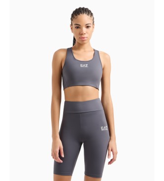 EA7 Soutien-gorge de sport Dynamic Athlete en tissu technique Vigor7 gris