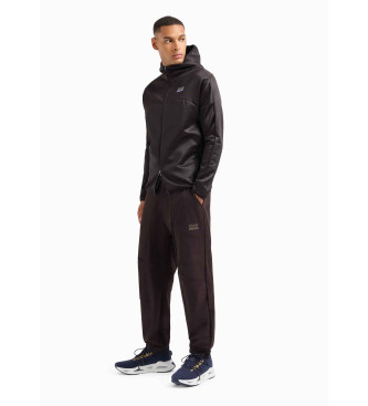 EA7 Sweat  capuche Dynamic Athlete en tissu technique VIGOR7 marron