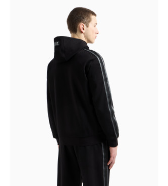 EA7 Sweat  capuche Logo Series noir