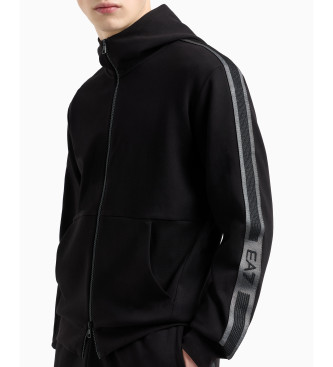 EA7 Sweat  capuche Logo Series noir