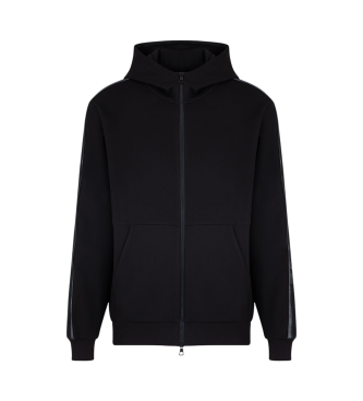 EA7 Sweat  capuche Logo Series noir