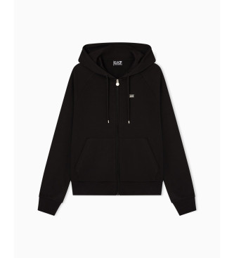 EA7 Core Lady hooded sweatshirt black