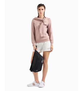 EA7 Evolution Rosa Stretch Viskosblandning Sweatshirt med rund hals