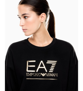 EA7 Sweatshirt Maxilogotype Sichtbarkeit schwarz