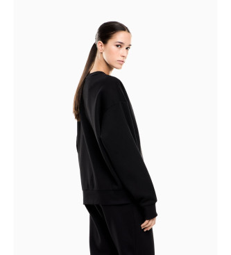 EA7 Sweatshirt Maxilogotype Sichtbarkeit schwarz