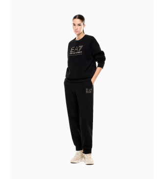 EA7 Sweatshirt Maxilogotype Sichtbarkeit schwarz