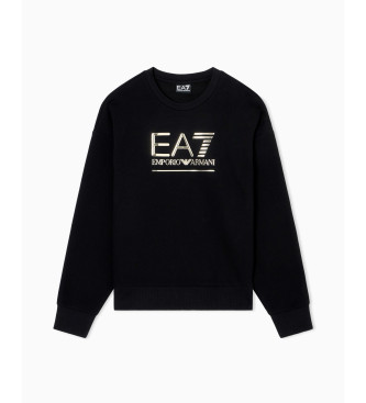 EA7 Sweatshirt Maxilogotype Sichtbarkeit schwarz