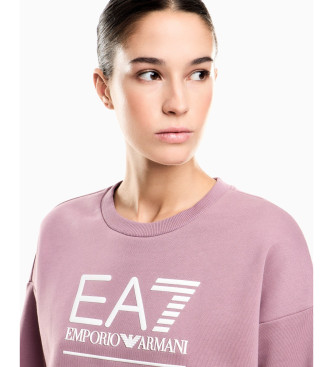 EA7 Sweatshirt Maxilogotype Sichtbarkeit rosa