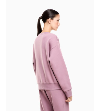 EA7 Sweatshirt Maxilogotype Sichtbarkeit rosa