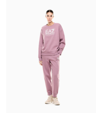 EA7 Sweatshirt Maxilogotype Sichtbarkeit rosa