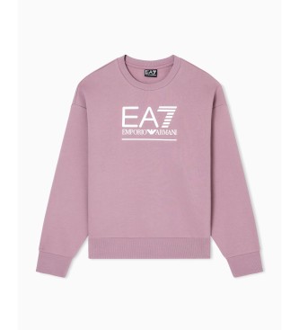 EA7 Sweatshirt Maxilogotype Sichtbarkeit rosa
