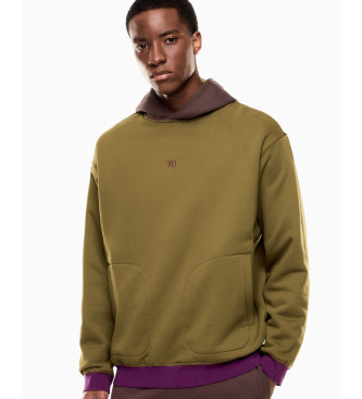 EA7 Sudadera Train 7.0 reversible marrn