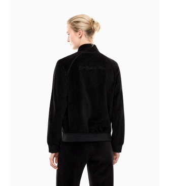 EA7 Sweatshirt i chenille, sort