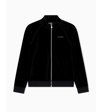 EA7 Sweatshirt i chenille, sort