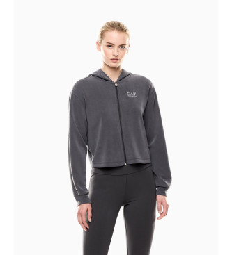 EA7 Interlock majica Precious temno siva