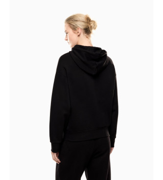 EA7 Visibility Sweatshirt aus schwarzer Mischung