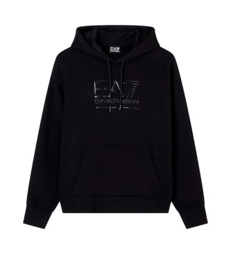 EA7 Visibility Sweatshirt aus schwarzer Mischung