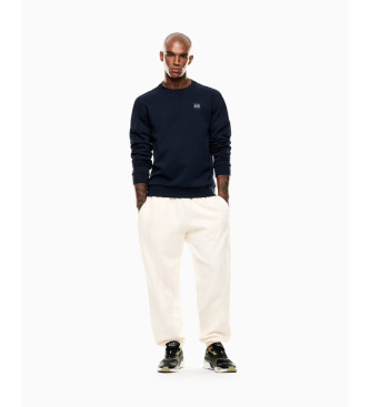 EA7 Sweat-shirt de visibilit en coton mlang marine