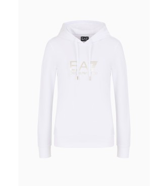 EA7 Shiny Cotton Stretch Sweatshirt hvid