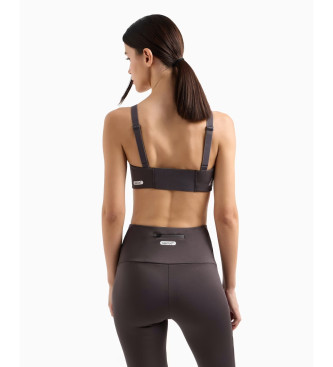 EA7 Soutien-gorge de sport en tissu technique Dynamic Athlete Ventus7 marron