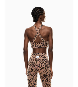 EA7 Top Train Sporty 4Ever marron