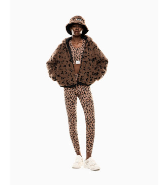 EA7 Top Train Sporty 4Ever marron