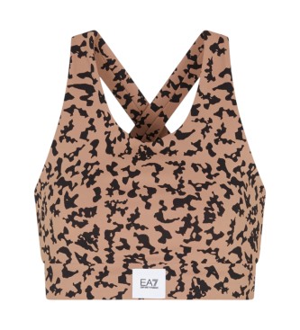 EA7 Top Train Sporty 4Ever marron