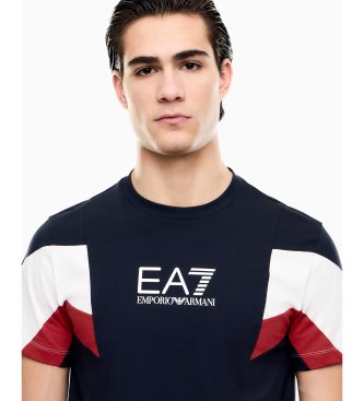 EA7 Camiseta Summer Block marineblå