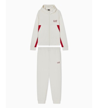 EA7 Set estivo bianco a blocchi