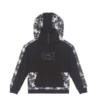 EA7 Sweat  capuche de visibilit noir