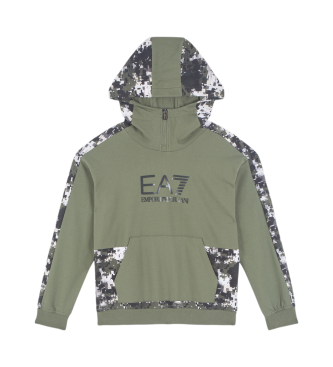 EA7 Sweat  capuche de visibilit vert