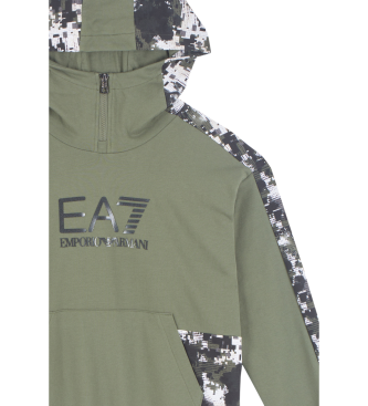 EA7 Sweat  capuche de visibilit vert