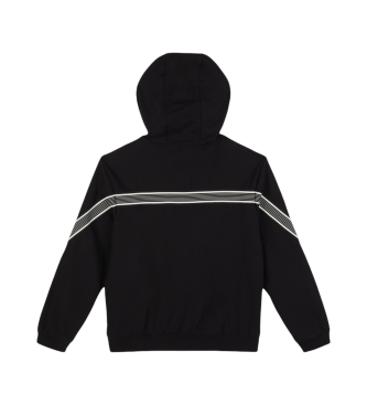 EA7 Schwarzes Sweatshirt mit Kapuze