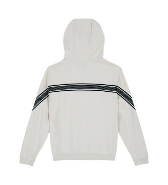 EA7 White hooded sweatshirt