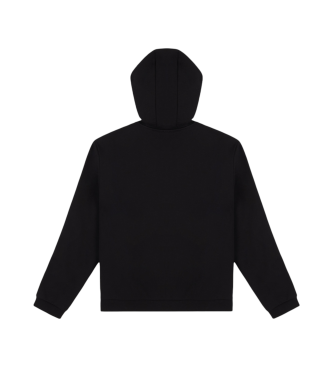 EA7 Schwarzes Sweatshirt mit Kapuze