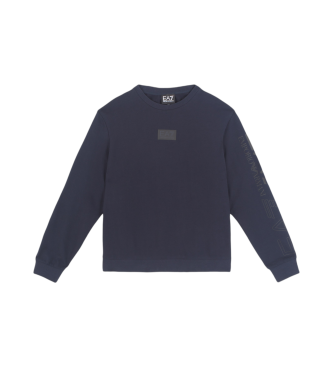 EA7 Navy logo sweatshirt