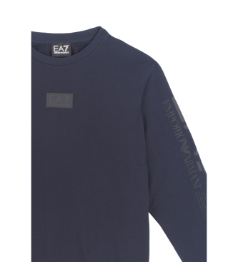 EA7 Navy logo sweatshirt