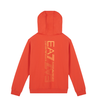 EA7 Sweat-shirt orange avec logo