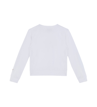 EA7 Hvid sweatshirt med logo