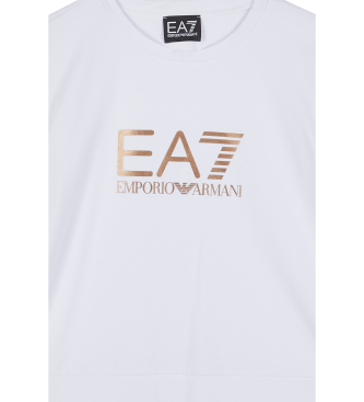 EA7 Hvid sweatshirt med logo