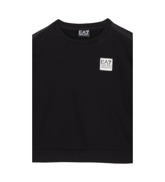 EA7 Schwarzes Logo-Sweatshirt