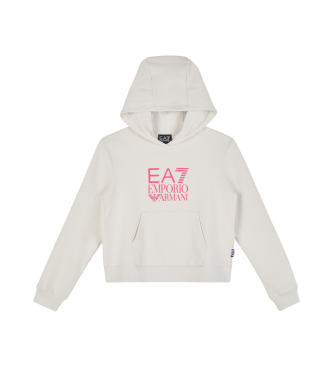 EA7 Sweat  coupe rgulire blanc