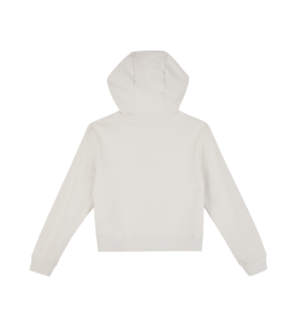 EA7 Sweat  coupe rgulire blanc