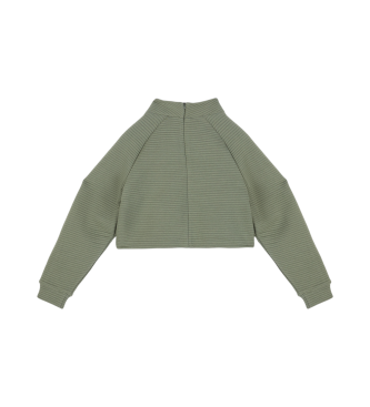 EA7 Sudadera con cremallera verde