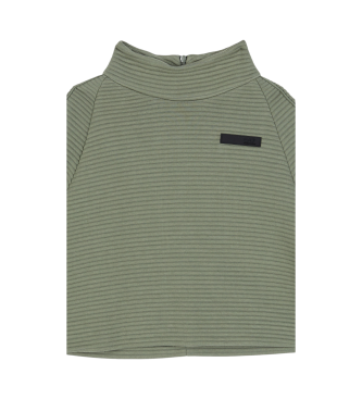 EA7 Sudadera con cremallera verde